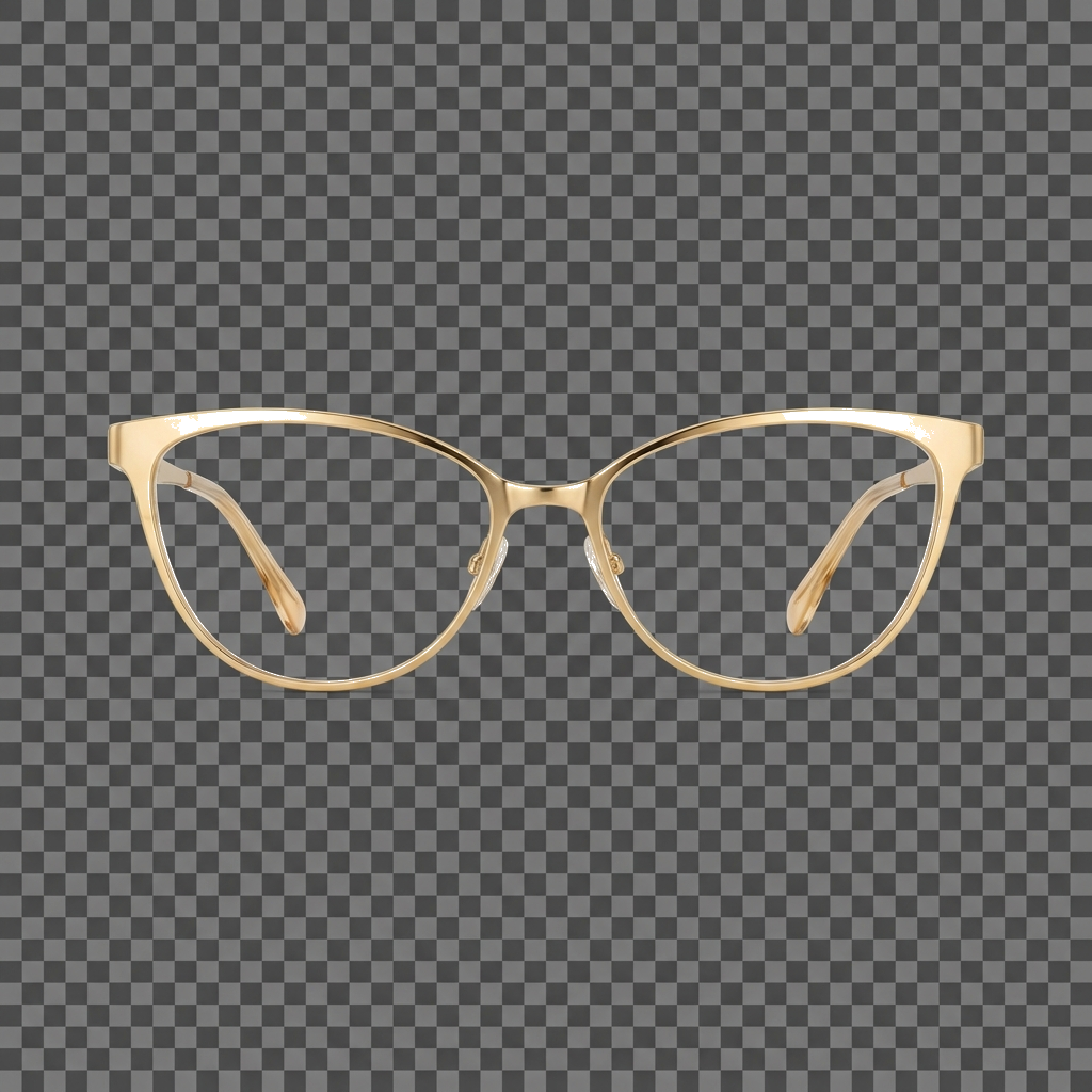 Marco Cat-Eye Dorado Elegante